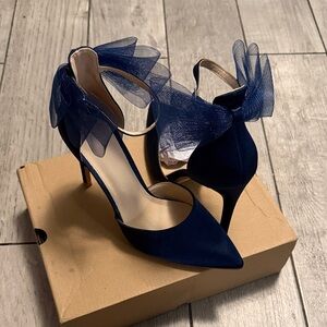 Elegant Blue Women's Heels